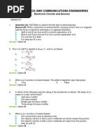 Electronic Devices and Circuits Section 8