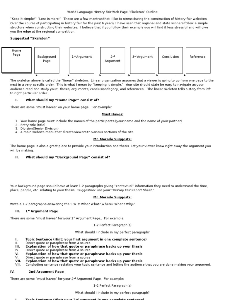 World Language History Fair  Page PDF Home Page sites