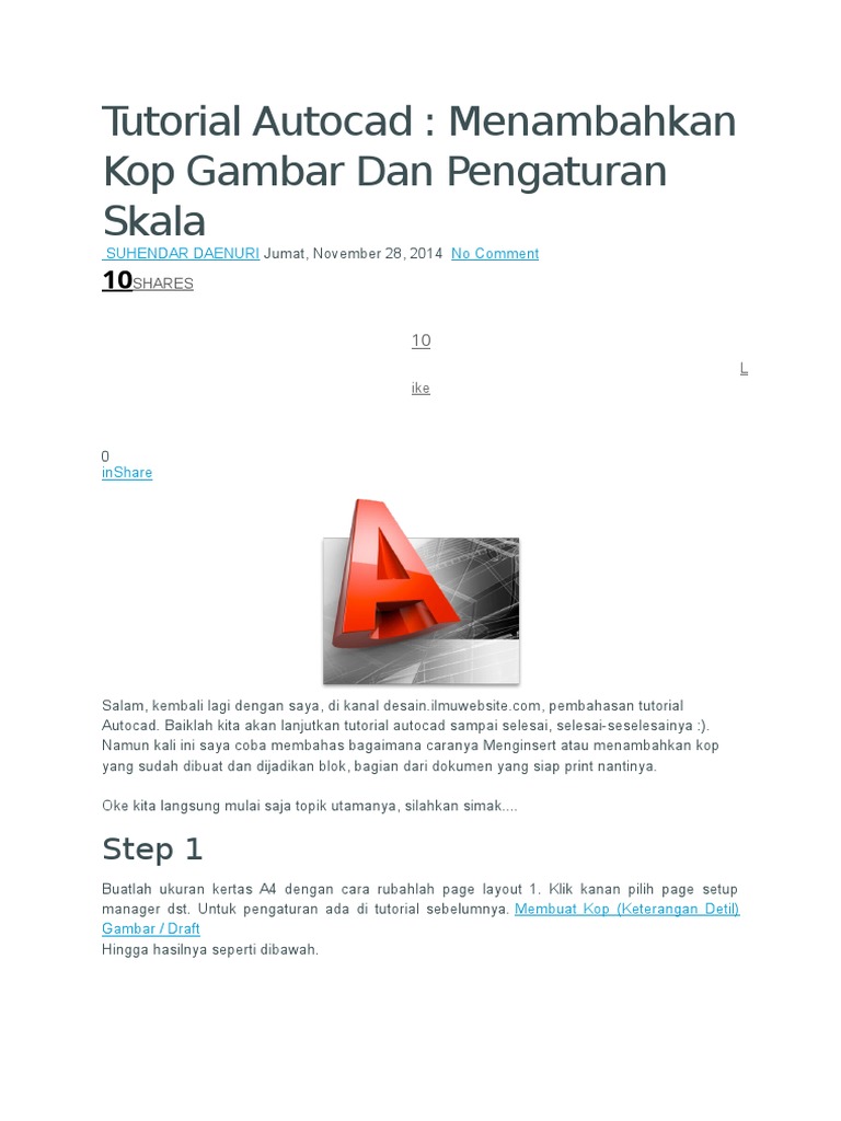 Tutorial Autocad