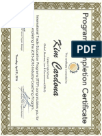 Itep Completion Award