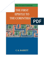 Black's New Testament Commentary, The First Epistle To The Corinthians (C. K. Barrett)