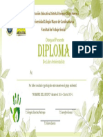Modelo de Diploma Lideres Ambientales