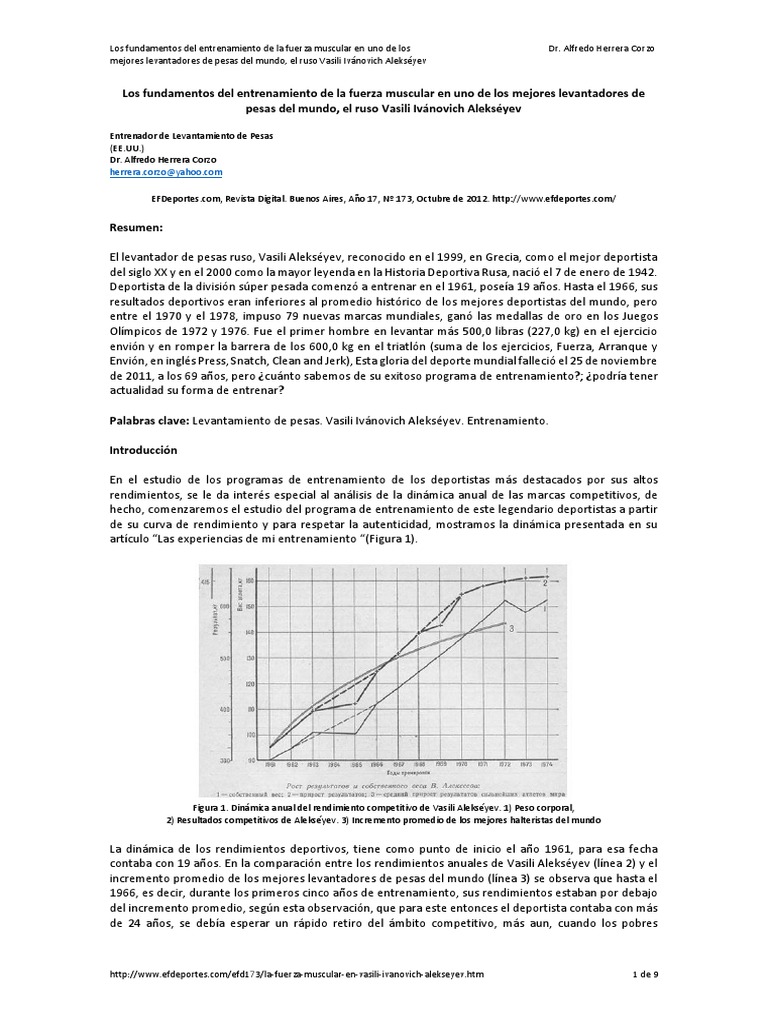 (Art) Alfredo Herrera Corzo Los Fundamentos Del Entrenamiento de La