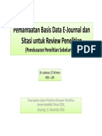 Pemanfaatan Basis Data E-Journal