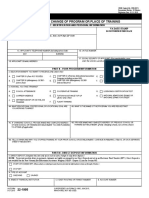 Request For Change of Program or Place of Training: Part I - Identification and Personal Information Va Date Stamp