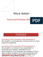 Nova Lestari: Pulvis and Pulveres (Powders)