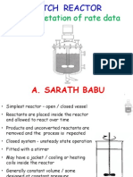 Interpretation of Rate Data: A. Sarath Babu