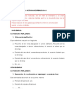 Ejemplos para El Informe de Practica