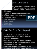 D Epositional Landform S: Types of Depositional Landforms