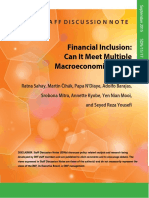 Financial Inclusion: Can It Meet Multiple Macroeconomic Goals?