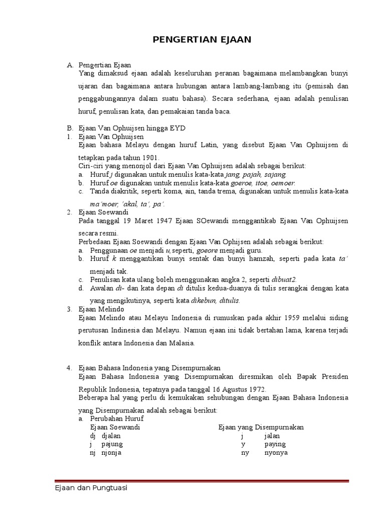 Pengertian Ejaan Doc