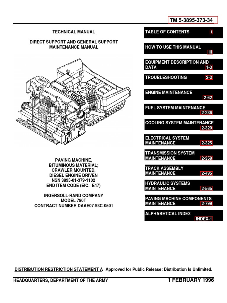 Ingersoll Rand 780t Service Manual (2) | Transmission (Mechanics