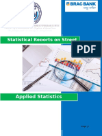 Statistical Reports On Street: Applied Statistics