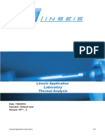 Linseis Application Laboratory Thermal Analysis: Date: 7/20/2016 Operator: Default User Sample: DP 1: 2