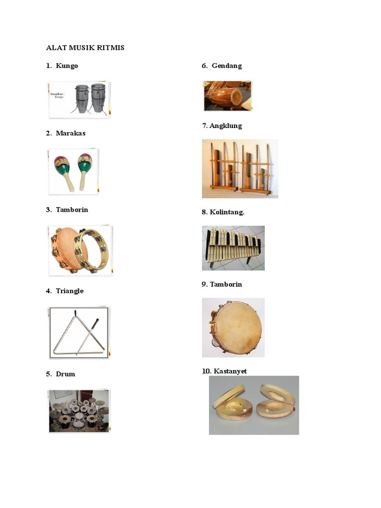 Alat Musik Ritmis Dan Melodis