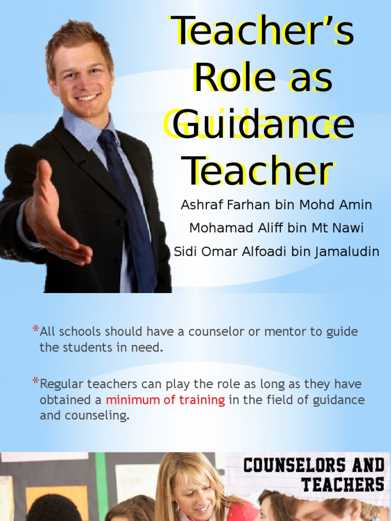 Teacher's Role in Student Guidance | PDF | School Counselor | Teachers