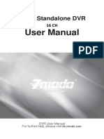 User Manual User Manual: H.264 Standalone NVR H.264 Standalone DVR