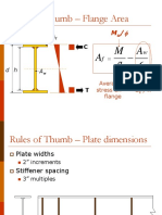 Rules of Thumb - Flange Area: A FH M A