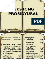 Tekstong Prosidyural (Malasusing Pagsisiyasat)