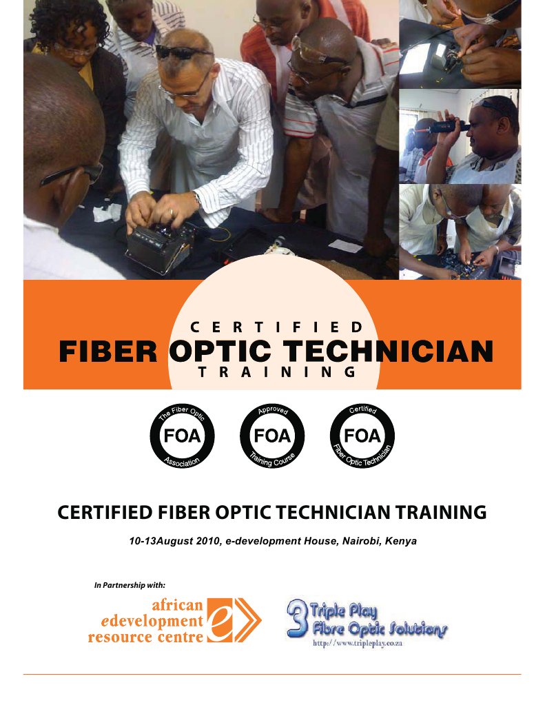 Fiber Optics CFOT Course Outline May 2010. | PDF