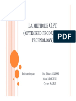 L OPT : A Méthode Optimized Production Technology