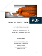 Indian Cement Industry Analysis - 2016