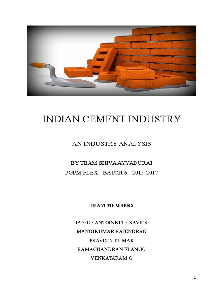 Indian Cement Industry Overview | PDF | Cement | Concrete