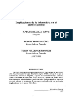 Implicaciones de la informática en el ámbito laboral