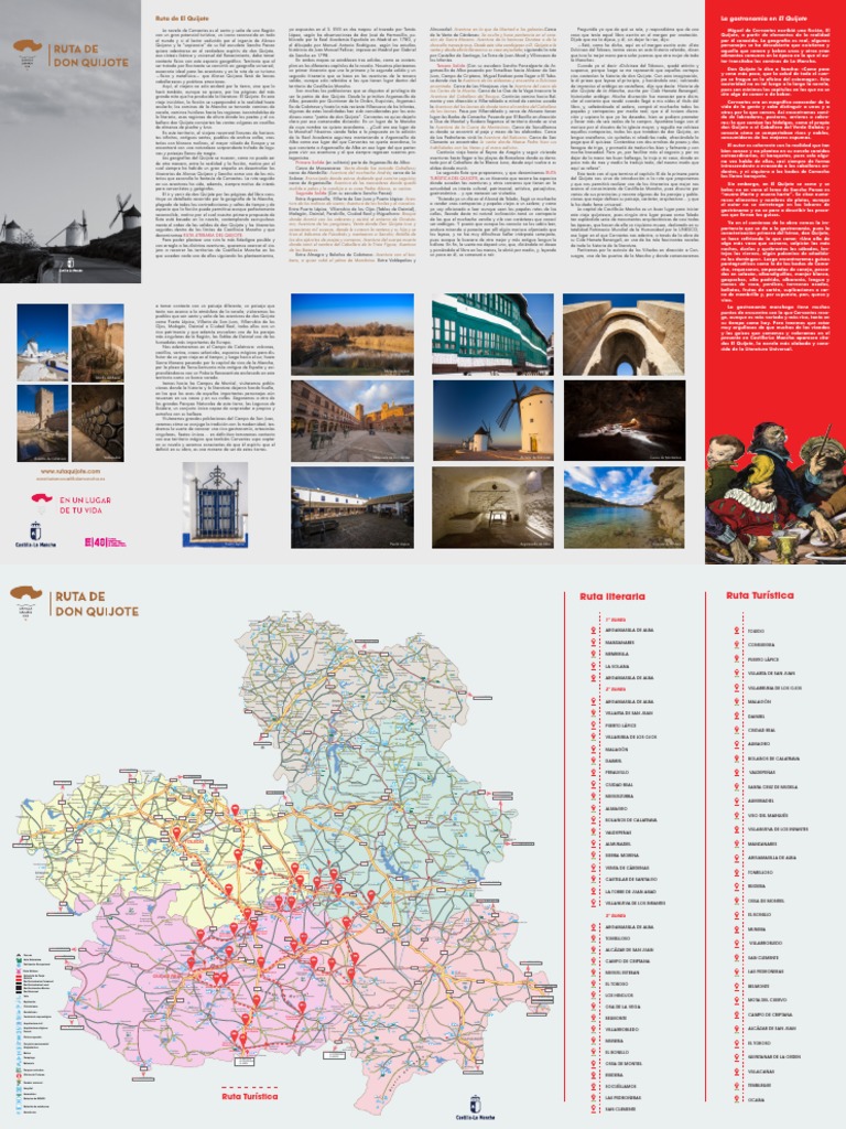 Folleto Ruta De Don Quijote Pdf Pdf Don Quijote Miguel De Cervantes