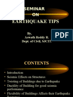 Seminar ON: Earthquake Tips