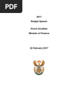 Download Finance Minister Pravin Gordhans 2017 Budget Speech by Fadia Salie SN340005324 doc pdf