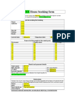 Barnfield House Master Booking Form UK for Freelancer