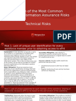 Explanation of the Most Common Types of Technical Risks