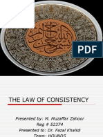 The Law of Consistency Ppt