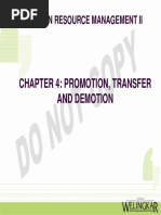 Chapter 4: Promotion, Transfer and Demotion: Human Resource Management Ii