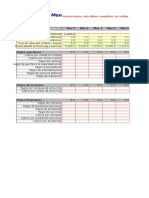 Flujo de Caja Mensual Cash Flow en Excel