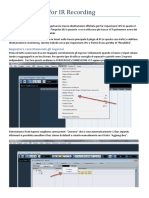 SetUP Cubase For IR Recording PDF