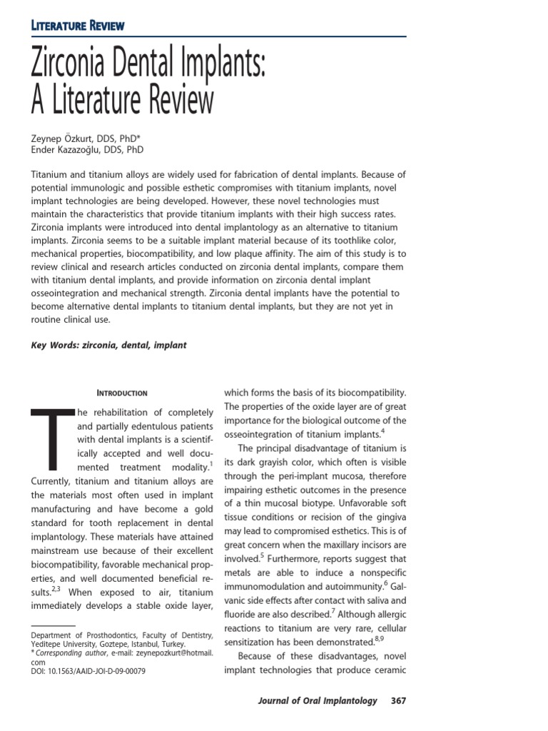 Literature review implants 08 image