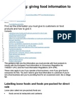 Food Labelling: Giving Food Information To Consumers