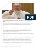 Papa Francisco Da Su Apoyo Publico a La Implantación Del Microchip RFID – ElimLaRadio