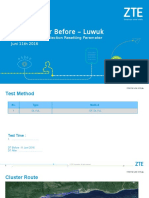 Report DT Cluster LTE Luwuk Beforee