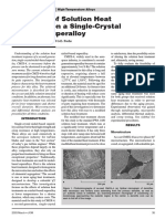 Effect of Solution Heat Treatment on Ni-Based Superalloy CMSX-4