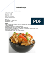 Thai Peanut Chicken Recipe