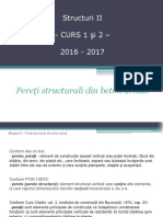 Curs 1, Curs 2 - Pereti Structurali de B.A. - 2016-2017 C1 Si C2