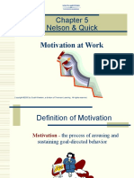 Nelson & Quick: Motivation at Work