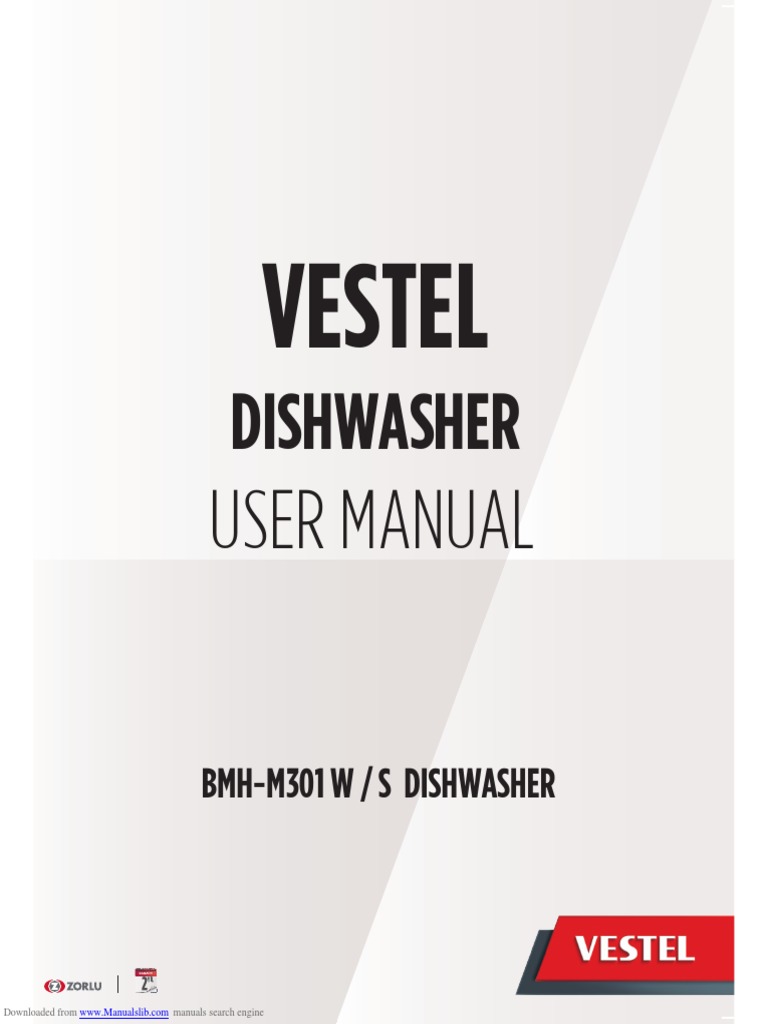 Vestel Dish Washer Manual PDF Tableware Dishwasher
