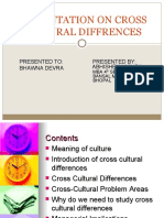 Presentation On Cross Cultural Diffrences