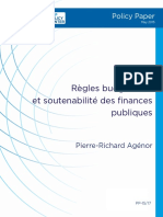 Règles Budgétaires Et Soutenabilité Des Finances Publiques