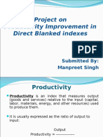 Productivity and Work Measurement