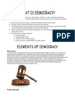 Elements of Democracy